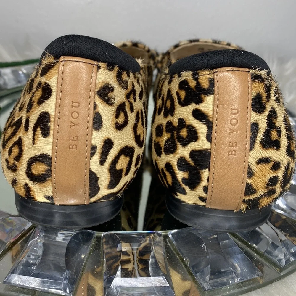 Dr. Scholl's Leopard Print Loafers in Tan and Black Size 9